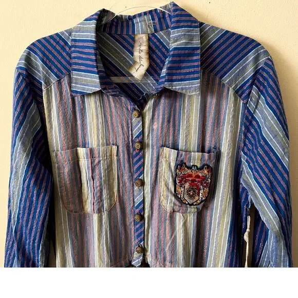 NEW Aratta Silent Journey Maxi Shirt Dress Veronica Medium Floral Boho Duster - Picture 3 of 8